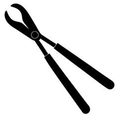  silhouette vector of various knives and sharp tools, scissors tool vector illustration	