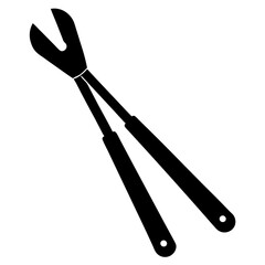  silhouette vector of various knives and sharp tools, scissors tool vector illustration	