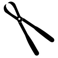  silhouette vector of various knives and sharp tools, scissors tool vector illustration	