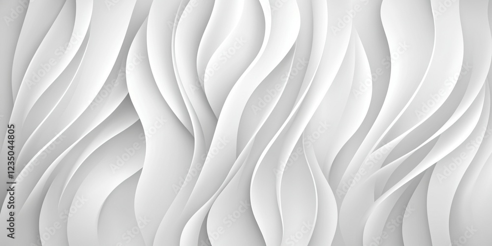 Poster abstract white grey wave pattern elegant modern design background texture art soft card curve lines