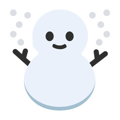 Snowman Clipart Illustration | Winter Character Isolated on White Background