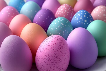 Naklejka premium Vibrant Easter Egg Extravaganza