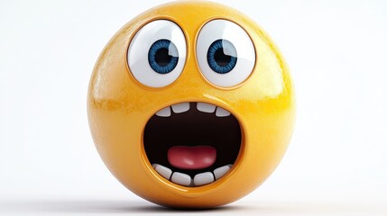 Fototapeta premium PNG 3D emoticon with crazy face 