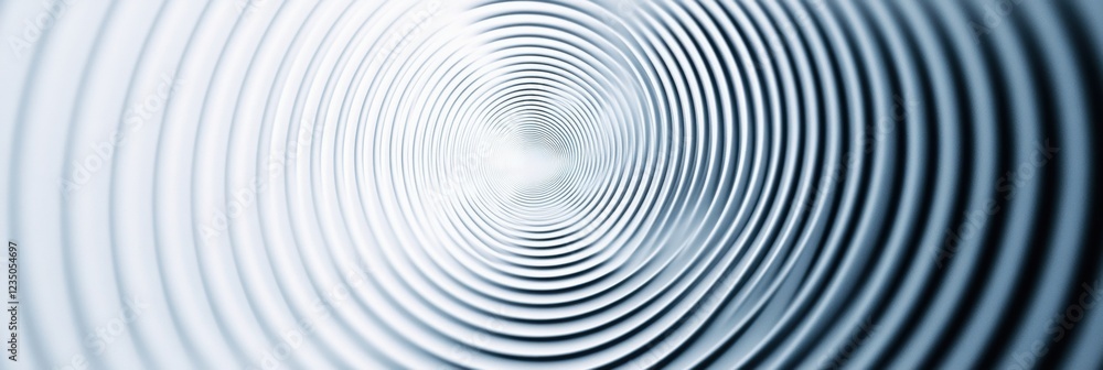 Poster Concentric circles create a mesmerizing pattern in a symmetrical and abstract design that draws the viewers eye inward. Generative AI