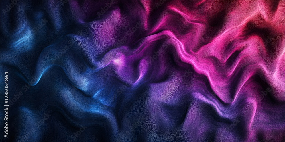 Aufkleber abstract pink and blue wavy background creating a gradient effect