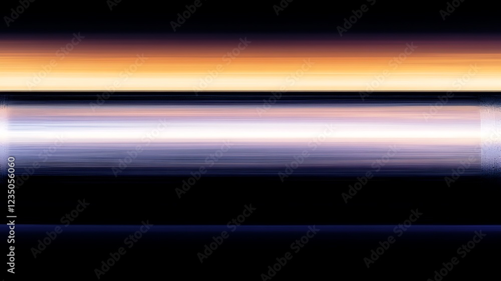 Poster Abstract Horizontal Lines Of Color Gradient Hues