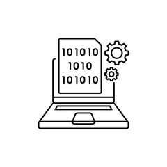Coding Outline icon with its distinctive syntax.