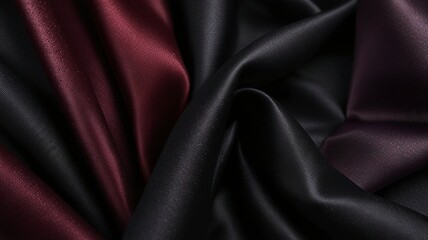 Obraz premium Free Photo Abstract background wallpaper. green silk fabric, very soft and smooth, flowing in the wind. Luxury Shiny delicate fabric material