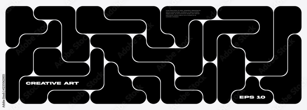 Poster geometric blob pattern design. . abstract background with liquid bubble shapes.