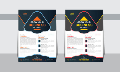 Corporate Business Flyer in A4 Size For Your Business Growth and Promotions. Professional Flyers.