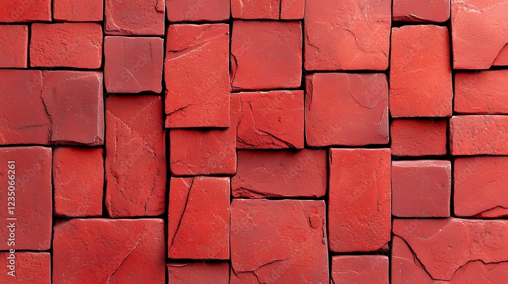 Poster abstract red square tile texture background