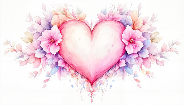 Intricate floral heart design in soft pink, symbolizing maternal love