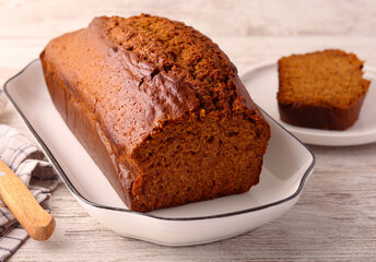 Homemade fresh Jamaican ginger cake