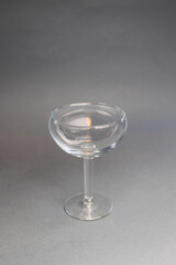 Glass on bright background