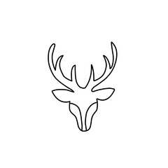 continuous line drawing deer