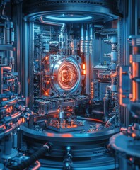 Fototapeta premium Complex inner workings of a quantum computer revealed