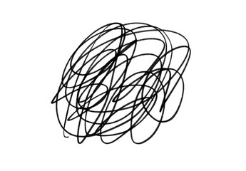 PNG Hand-drawn scribble line