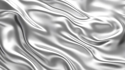 Obraz premium Silver Silk Draped Fabric Abstract Texture Background