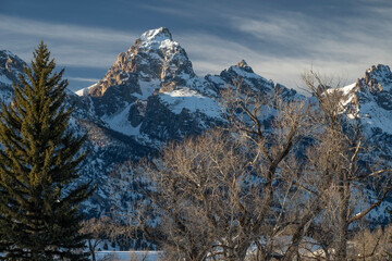 Evening light on The Grand Teton; Grand Teton NP; Wyoming 