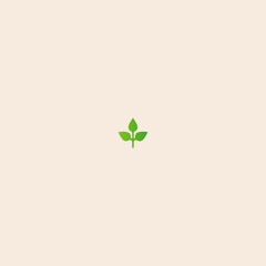 Leaf-Symbole logo icon flat vector design. 