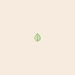 Leaf-Symbole logo icon flat vector design. 