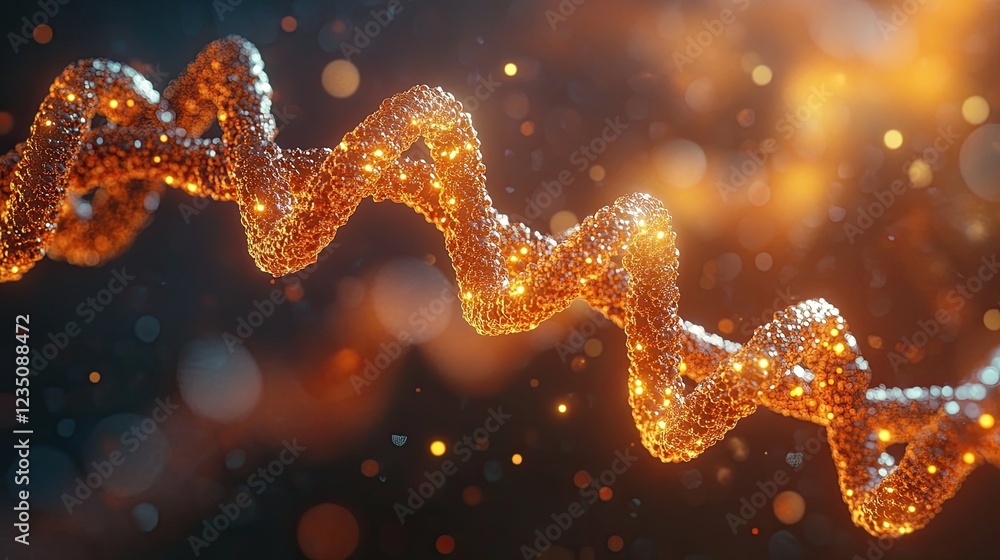 Poster science abstract vector background design with dna molecular structure for conceptual uses.