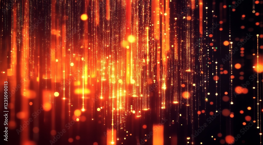 Poster a beauty futuristic abstract background in a high-tech style. shining lines and patterns resembling 