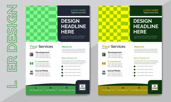Flyer Design. Brochure design for social media and printing, Corporate business annual report, Catalog magazine, Clean & Creative Flyer