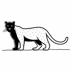 cheetah cartoon isolated