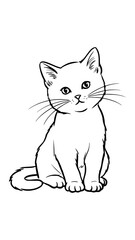 vector illustration of a cat