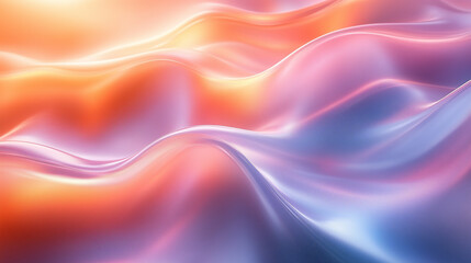 Fototapeta premium Beautiful soft pastel background with smooth wavy lines and gradients, pastel tones, shiny metallic, pastel colors, gradient, beautiful background, pastel colors