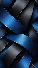 blue and black ribbon abstract vector wallpaper