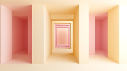 Fototapeta premium Abstract Pastel Architecture Interior Design