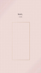 Nail Care Minimalism: a close-up shot, showcasing the sleek elegance of professional manicure services. Clean lines and soft color palettes evoke feelings of calm and beauty.