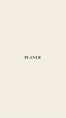 Planner Concept: A minimalist presentation of a blank planner, the image speaks to ideas of plans, strategy and a structured approach to achieve goals, embodying the core of project management
