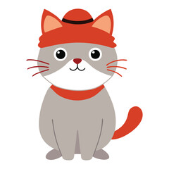 a cat cartoon illustration vector art 