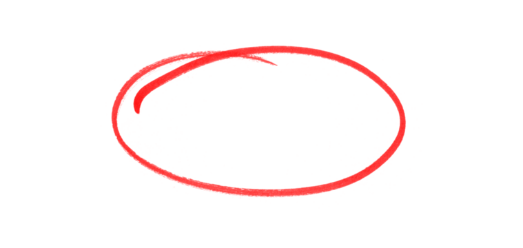 hand drawing different circles isolated on the transparent background, Handwritten red circle. For marking text, numbers, marker pen, pencil, logo, hand-drawn doodle grunge circle highlights