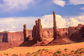 Totem Poles at Monument Valley
