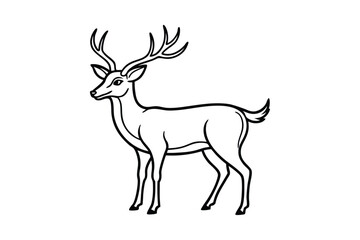 deer silhouette vector