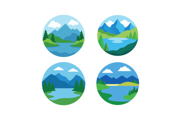 Mountain Lake Landscapes