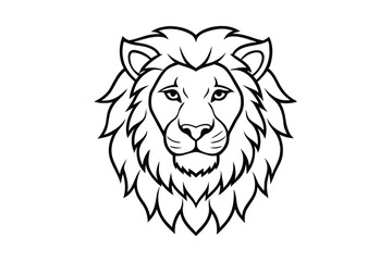 Obraz premium lion head vector