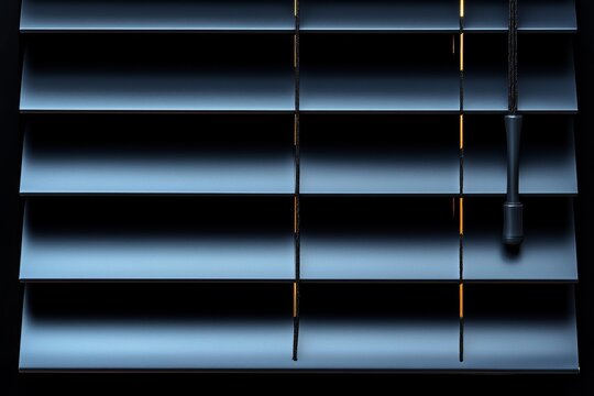 Horizontal stripes with a grey gradient on closed jalousies