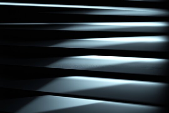 Closed jalousies featuring horizontal stripes with a grey gradient
