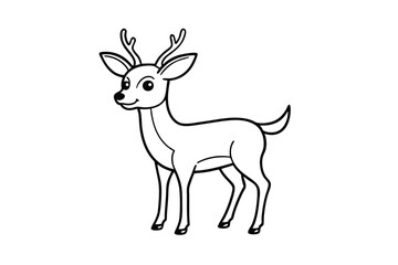 deer cartoon isolated