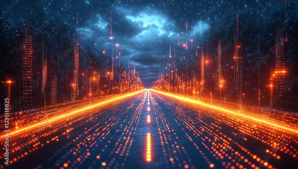 Aufkleber digital technology framework