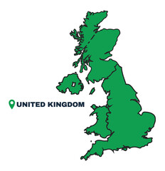 Iran simple flat vector illustration map