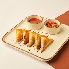 Spinach Truffle Cheese Fatayer for restaurant menu