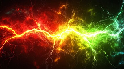 Fototapeta premium Abstract Electric Energy Clashing Colors