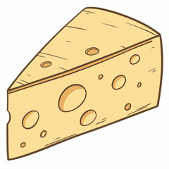 cheese isolated on white