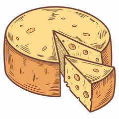 box with cheese and grapes